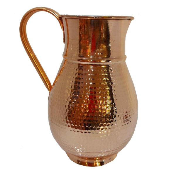 Iranian Handmade Set of 8 Pitcher and Cup Copper Cup