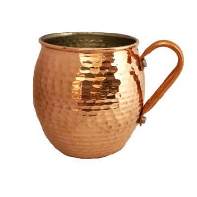 Persian Copper Cup – Handcrafted with Handle for Cold Drinks – Hammered Behsa