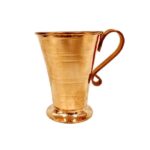 Persian Copper Cup – Handcrafted with Handle for Cold Drinks – Hammered Mesri
