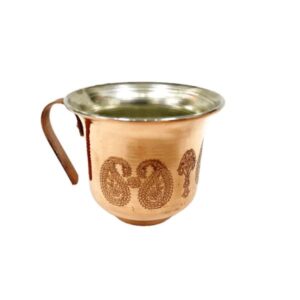 Iranian Handmade Vintage Copper Cup Model Terme