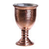 Handcrafted Persian Copper Wine Glass Stemware - Hammered Model Zanjani