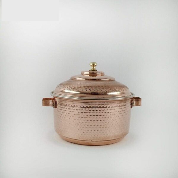 Iranian Handmade Vintage Copper Stock Pot Size 2