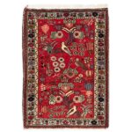 Authentic Persian Prayer Rug Hand-Knotted & Luxurious Sajada Flowers
