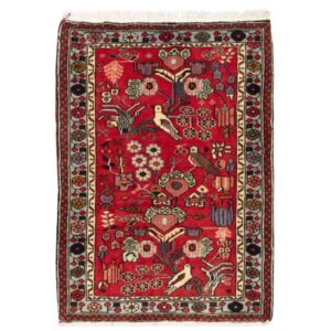 Authentic Persian Prayer Rug Hand-Knotted & Luxurious Sajada Flowers