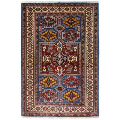 Persian Wool Carpet Hand-Knotted with Intricately and Tribal design Model Karen