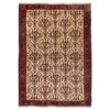 Persian Carpet Hand-Knotted with Cream Color