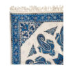 Iranian Tablecloth: Isfahan's Traditional Kalamkari Block Print Blue Sky
