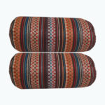 Set of 2 Traditional Persian Bolster Backrest Pillows Tubular