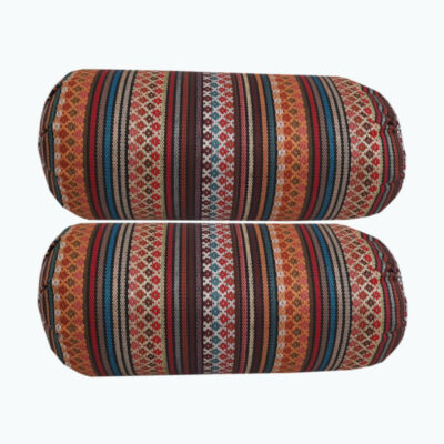 Set of 2 Traditional Persian Bolster Backrest Pillows Tubular