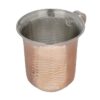 Persian Copper Cup - Set of 6 Handcrafted with Handle for Cold Drinks - Hammered Zanjani