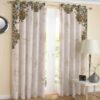 Printed Velvet Eyelet Curtain