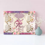Islamic Wood Print Art - Chahar Qol Wall Art