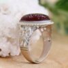 Islamic Agate Silver Ring for Men Elegance Red