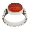 Islamic Yemeni Aqeeq Silver Ring for Men 4 Qul