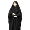Islamic Arabic Black Chador Abaya Hejab for Women and Praying Sadafi