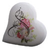 Islamic Heart Salt Lamp Handcrafted with Wa In Yakad Calligraphy