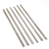 Set of Six Flat Steel Skewers (65 cm) for Kabab Koobideh, Adana, Kofta and Grilling