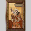 Marquetry Wood Inlay Art - Artistic Persian Lady of love