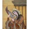 Marquetry Wood Inlay Art - Artistic Persian Lady of love