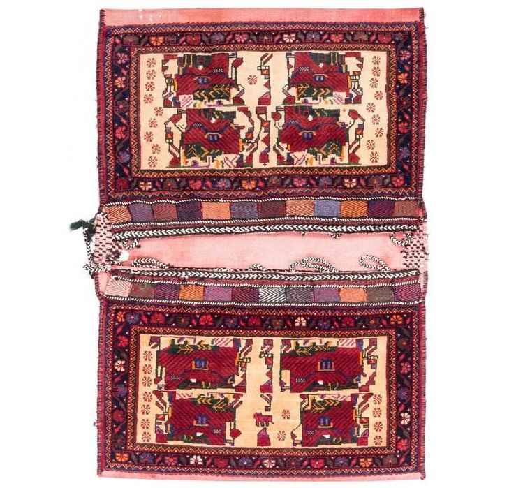 Vintage Persian Saddle Bag – Handwoven & Second-Hand Tōbrag 102273