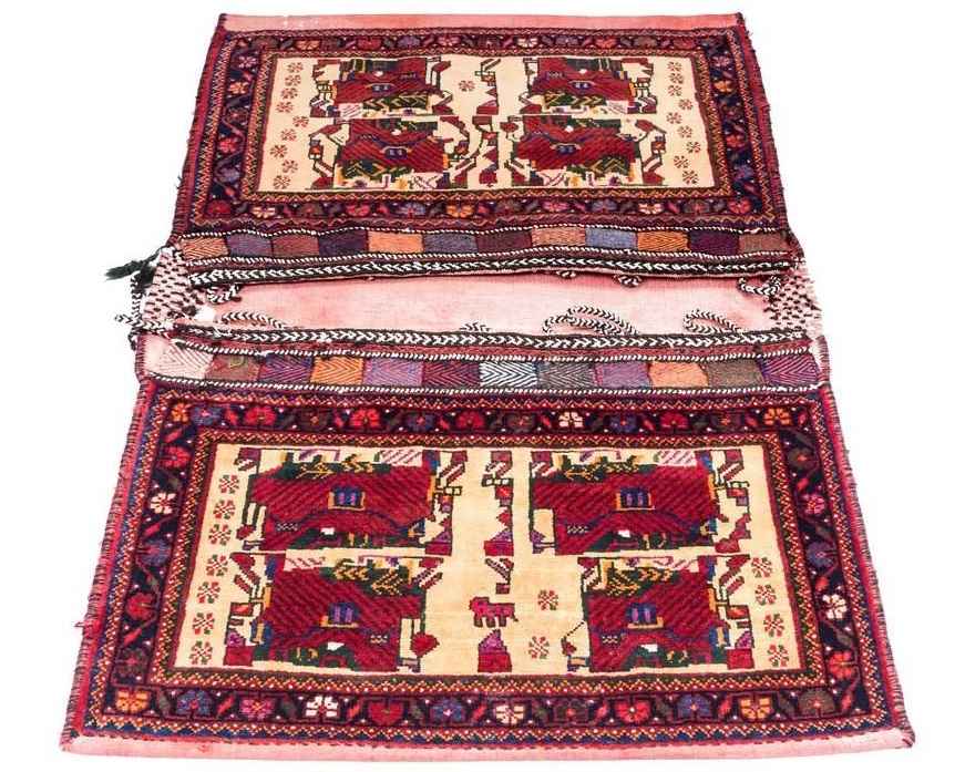 Vintage Persian Saddle Bag – Handwoven & Second-Hand Tōbrag 102273