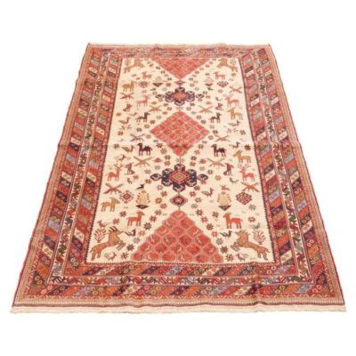 Vintage Persian Kilim Wool Rug Handwoven in Sirjan Forest