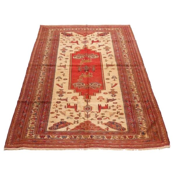 Old Sirjan Handwoven Rug Model Parandegan