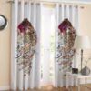 Printed Velvet Persian Eyelet Curtain – Calligraphy
