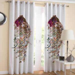 Persian Curtain Model Multicolored Calligraphy