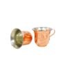 Persian Copper Cup - Handcrafted with Handle for Cold Drinks - Hammered Esfand