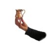 Persian Copper Cup - Handcrafted with Handle for Cold Drinks - Hammered Qalb