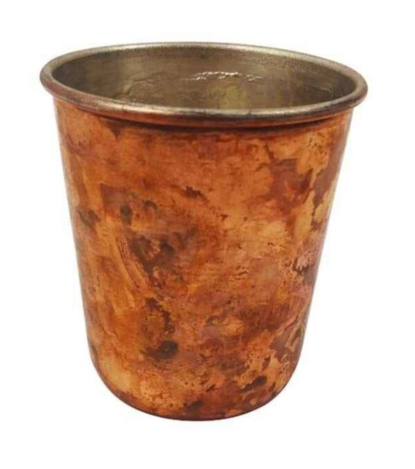 Persian Copper Cup - Handcrafted with Handle for Cold Drinks - Hammered