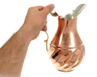 Persian Copper Pitcher Traditional Hammered Jahan