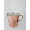 Persian Copper Cup - Handcrafted with Handle for Cold Drinks - Hammered