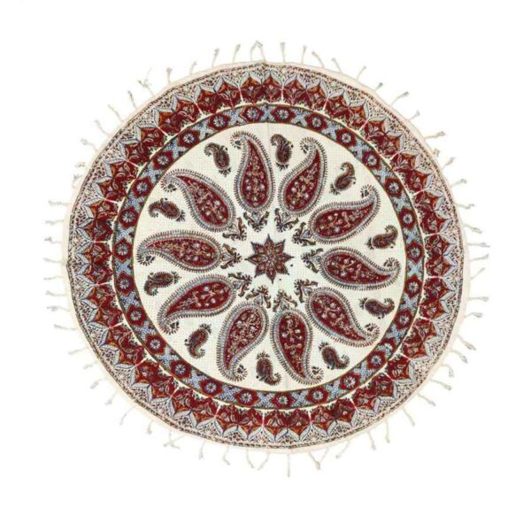 Persian Tablecloth: Isfahan's Traditional Kalamkari Block Print Atriyan