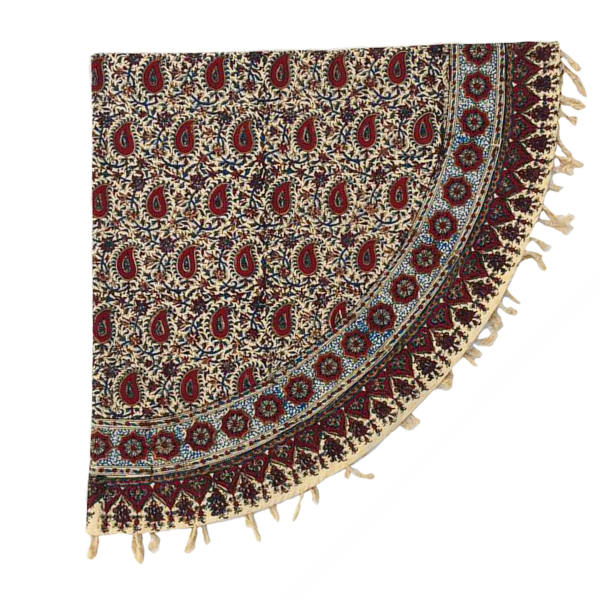 Persian Tablecloth: Isfahan's Traditional Kalamkari Block Print Mahsan