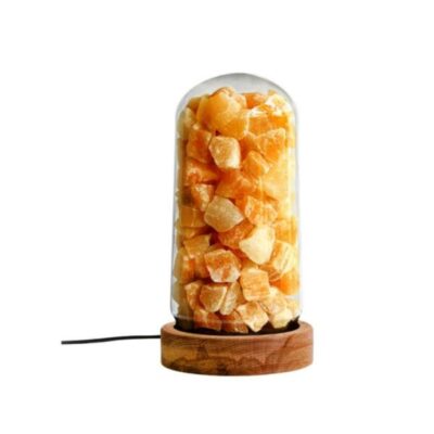 Persian Salt Chunks Lamp – Modern Cylindrical Design