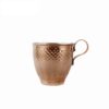 Persian Copper Cup - Set of 6 Handcrafted with Handle for Cold Drinks - Hammered Khomree