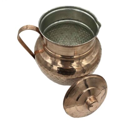 Set of 8 Persian Copper Pitcher & Cups Traditional Nil