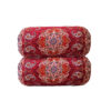 Traditional Persian Cylindrical Bolster Pillow with Elegant Termeh Fabric Salar