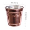 Persian Copper Cup - Set of 6 Handcrafted with Handle for Cold Drinks - Hammered Yas