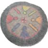 Persian Wool Felt Rug 100% Natural and Handmade Round