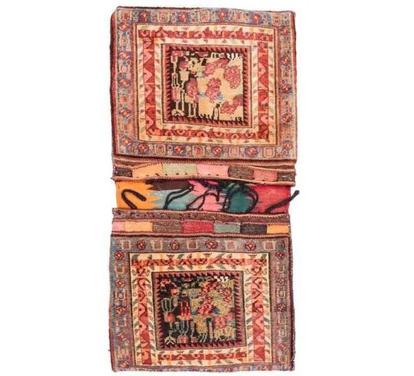 Vintage Persian Saddle Bag – Handwoven & Second-Hand Tōbrag 102258