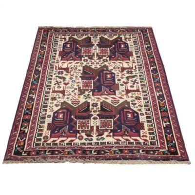 Vintage Hand-Knotted Persian Carpet Model Barad