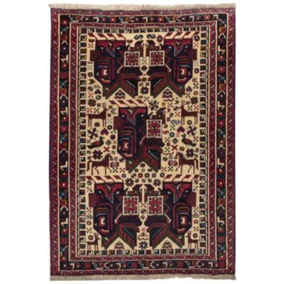 Vintage Hand-Knotted Persian Carpet Model Barad
