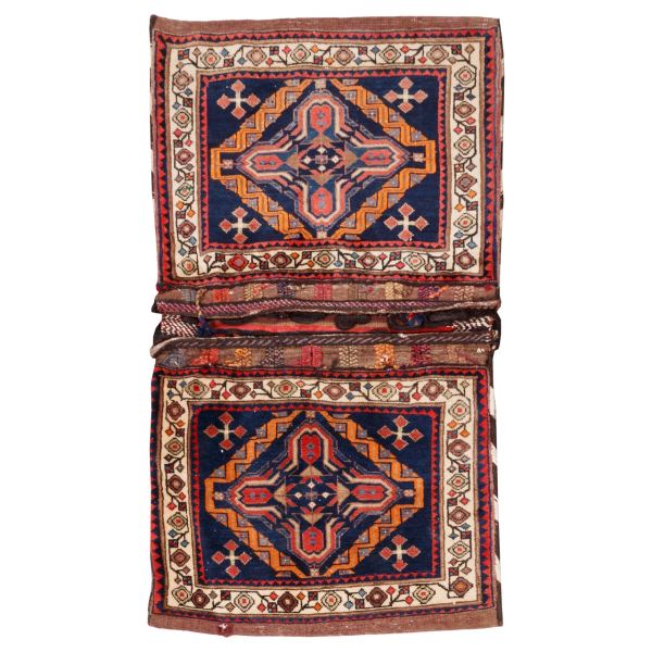 Vintage Persian Saddle Bag – Handwoven & Second-Hand Tōbrag 187412