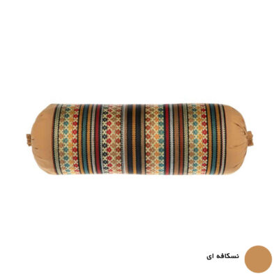 Traditional Persian Cylindrical Bolster Pillow with Elegant Jajim Fabric