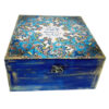 Elegant Persian Poem-Inspired Wooden Tea Box with Chest Compartments