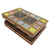 Persian Wooden Tea Bag Organizer Box with Chests Deluxe