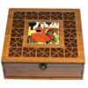 Persian Wooden Tea Bag Organizer Box with Chests Khatoon